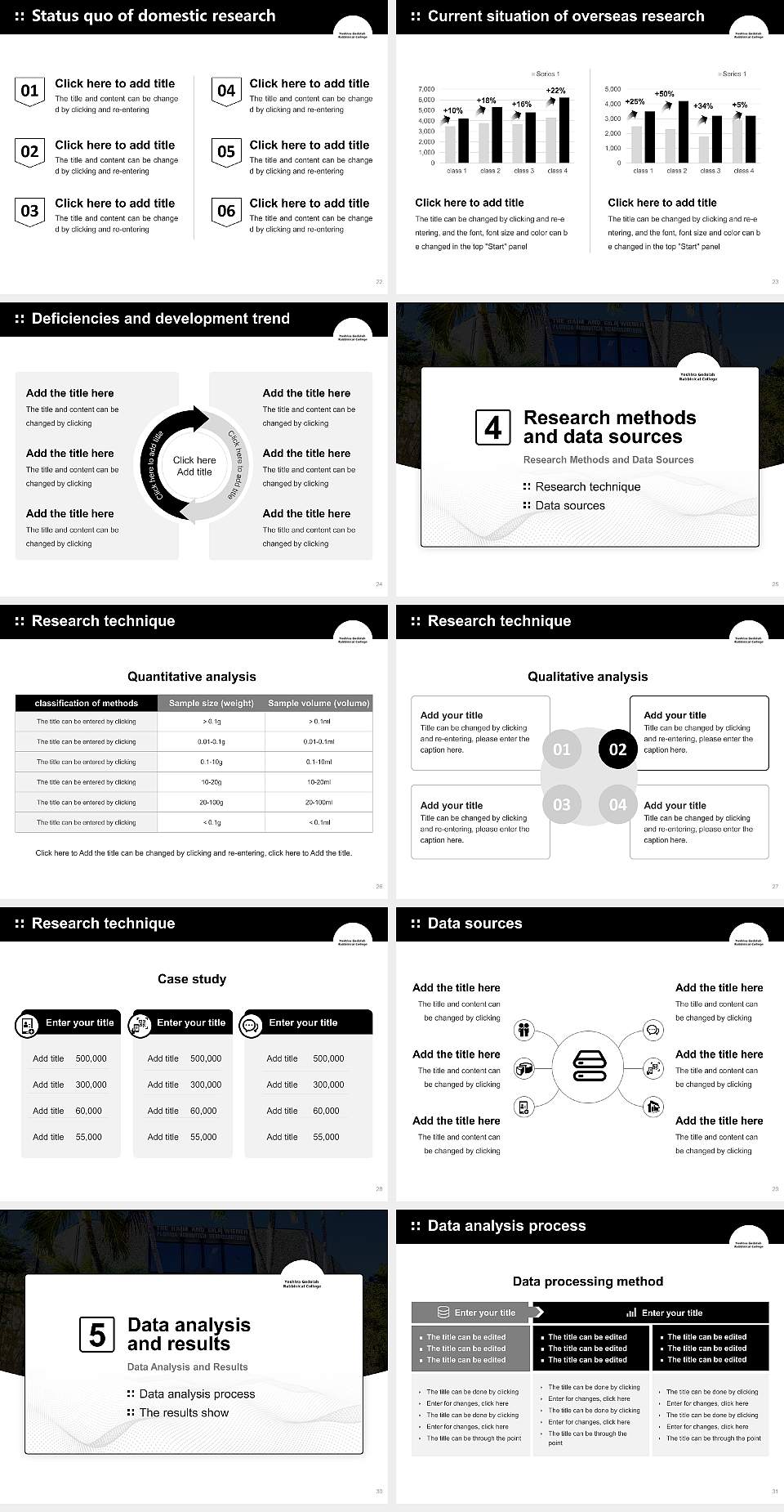 Yeshiva Gedolah Rabbinical College Graduation Thesis Defense PPT Template4:3 ratio PPT effect preview image4