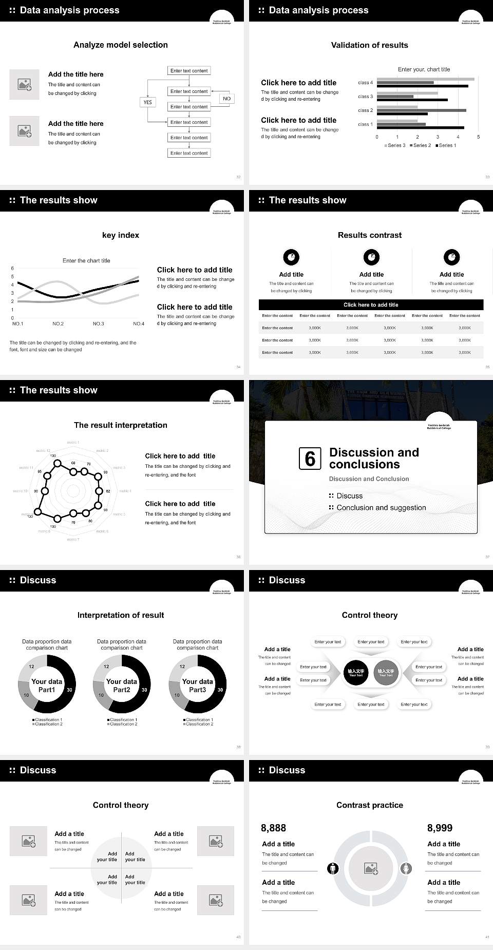 Yeshiva Gedolah Rabbinical College Graduation Thesis Defense PPT Template4:3 ratio PPT effect preview image5