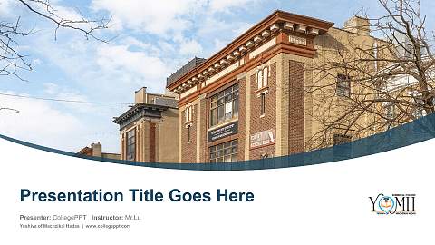 Yeshiva of Machzikai Hadas Course/Courseware Creation PPT Template