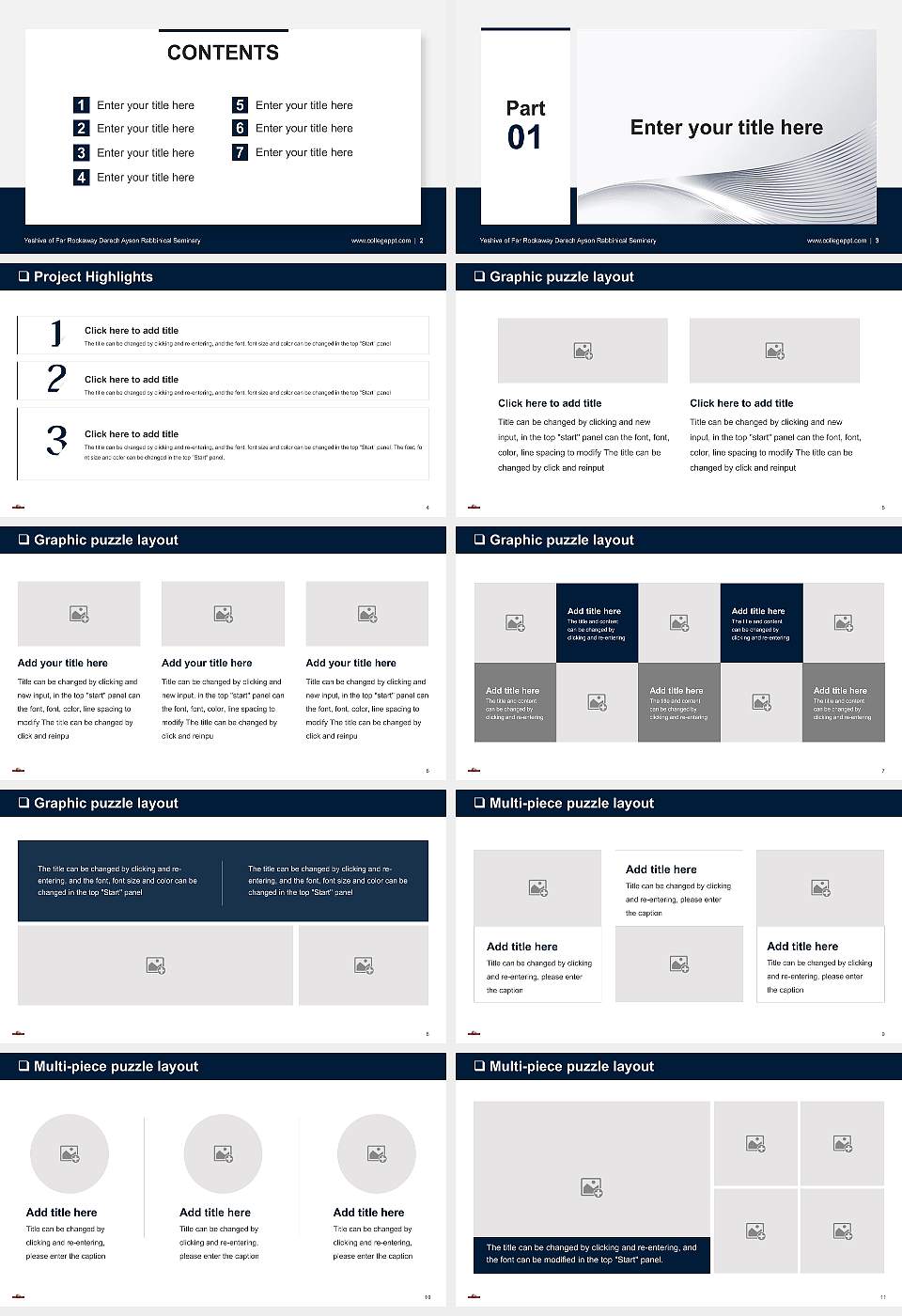 Yeshiva of Far Rockaway Derech Ayson Rabbinical Seminary General Purpose PPT Template16:9 ratio PPT effect preview image2