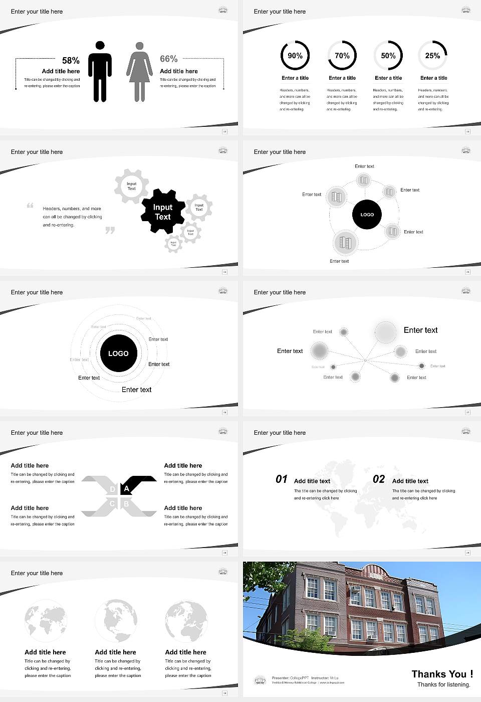 Yeshiva D’Monsey Rabbinical College Course/Courseware Creation PPT Template16:9 ratio PPT effect preview image4