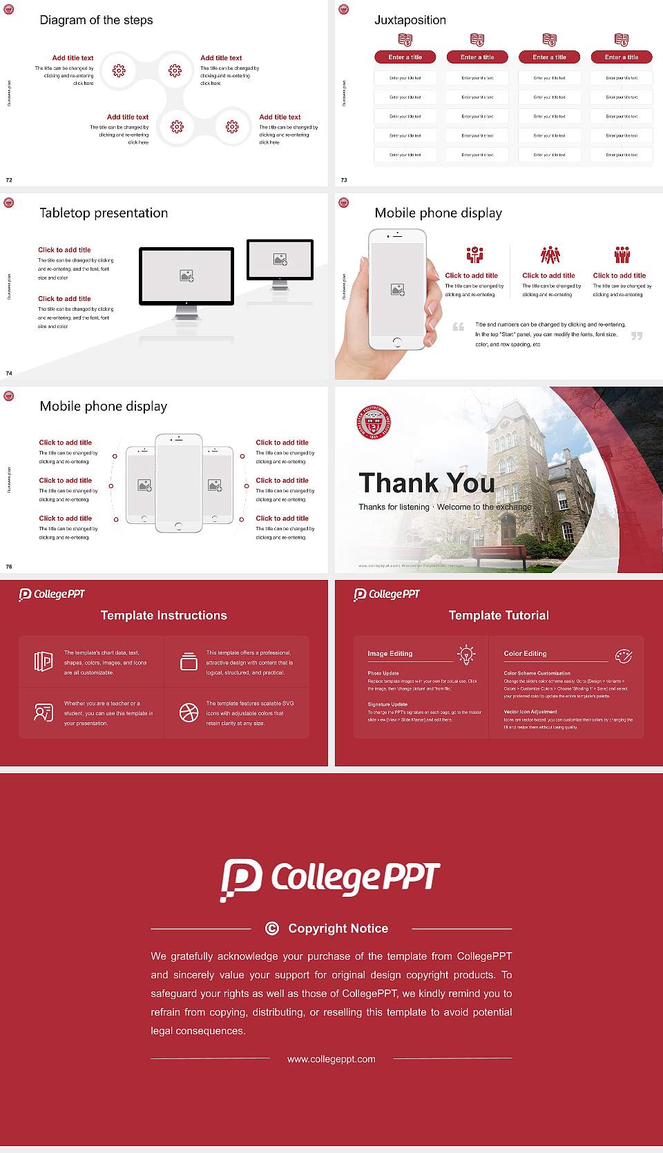 Worcester Polytechnic Institute Competition/Entrepreneurship Contest PPT Template16:9 ratio PPT effect preview image9