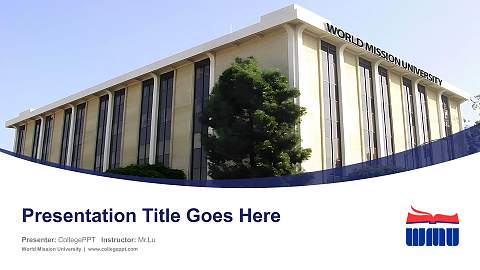 World Mission University Course/Courseware Creation PPT Template