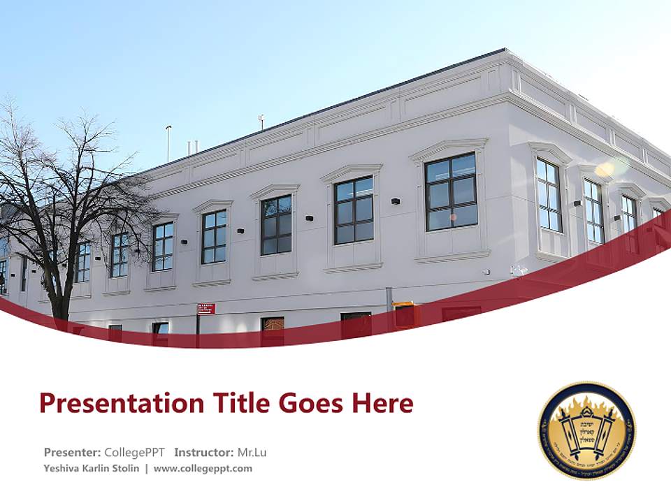 Yeshiva Karlin Stolin Course/Courseware Creation PPT Template4:3 ratio PPT effect preview image5