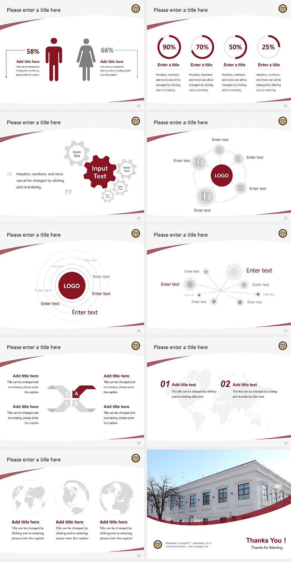 Yeshiva Karlin Stolin Course/Courseware Creation PPT Template4:3 ratio PPT effect preview image4