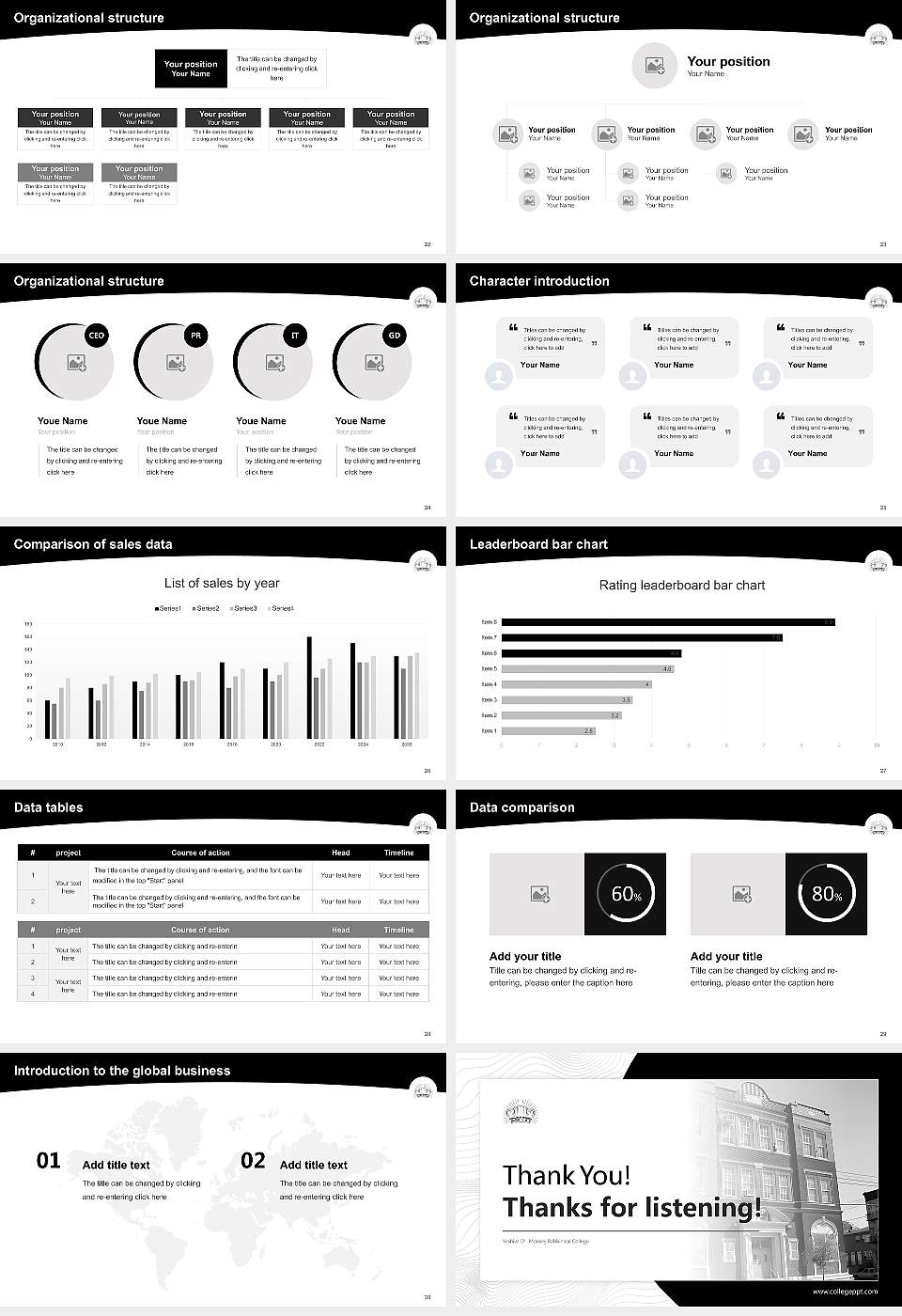 Yeshiva D’Monsey Rabbinical College Academic Presentation/Research Findings Report PPT Template16:9 ratio PPT effect preview image4