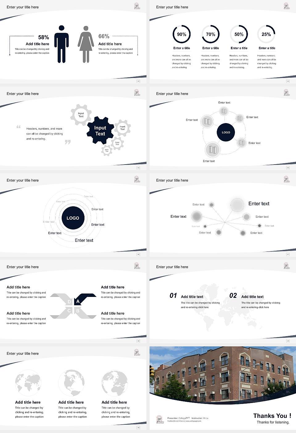 Yeshiva Derech Chaim Course/Courseware Creation PPT Template16:9 ratio PPT effect preview image4