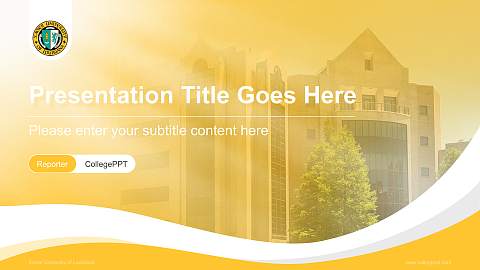 Xavier University of Louisiana Lecture Sharing and Networking Event PPT Template