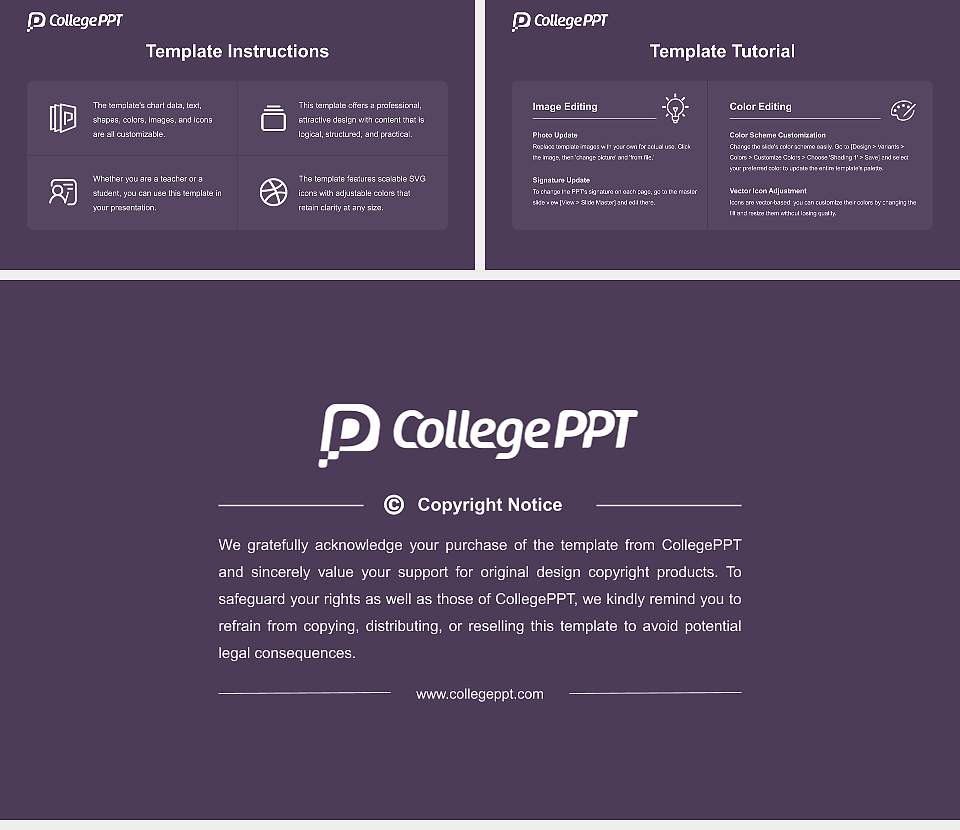 Woodbury University Course/Courseware Creation PPT Template16:9 ratio PPT effect preview image5