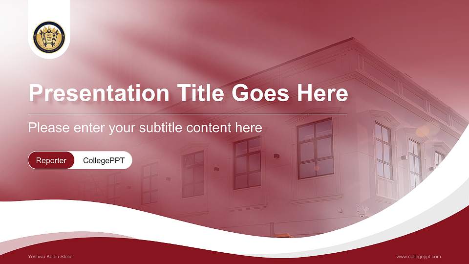 Yeshiva Karlin Stolin Lecture Sharing and Networking Event PPT Template16:9 ratio PPT effect preview image