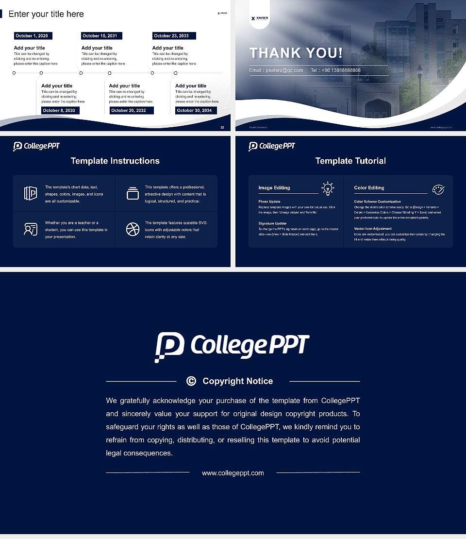 Xavier University Lecture Sharing and Networking Event PPT Template16:9 ratio PPT effect preview image4