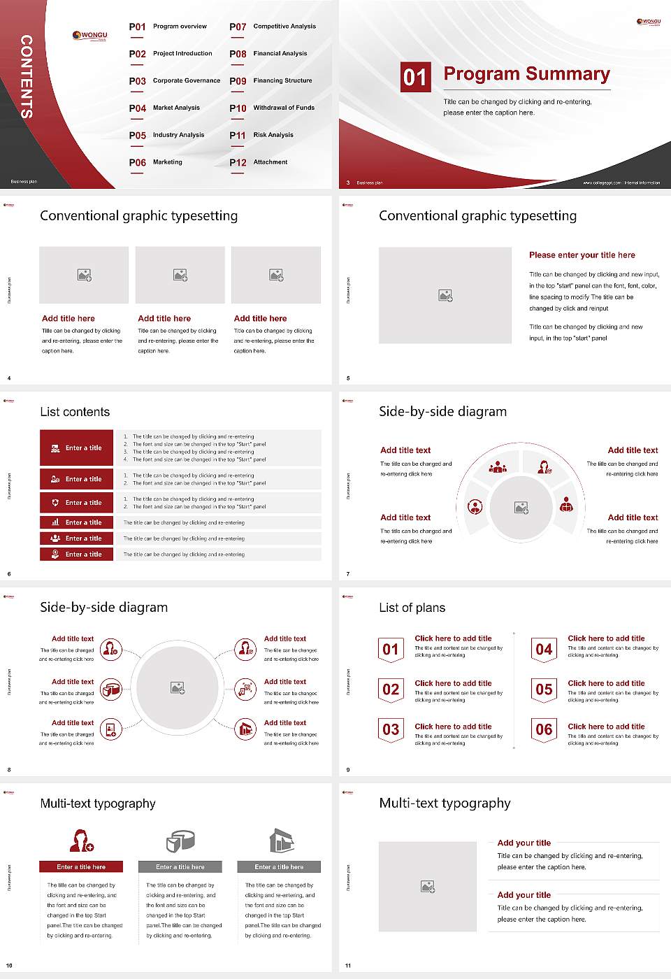 Wongu University of Oriental Medicine Competition/Entrepreneurship Contest PPT Template16:9 ratio PPT effect preview image2