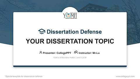 Yeshiva of Machzikai Hadas Graduation Thesis Defense PPT Template