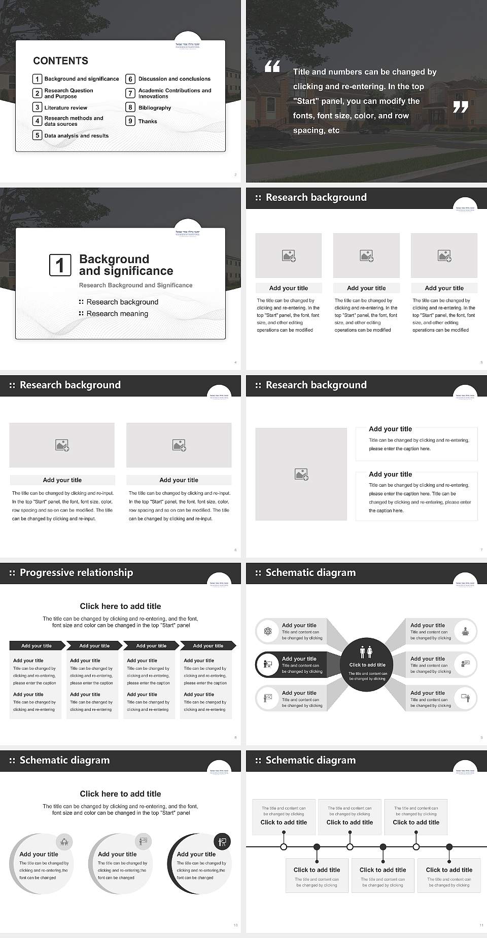 Yeshiva Gedolah Shaarei Shmuel Graduation Thesis Defense PPT Template4:3 ratio PPT effect preview image2