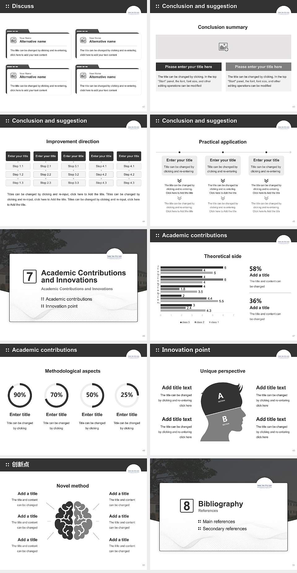Yeshiva Gedolah Shaarei Shmuel Graduation Thesis Defense PPT Template4:3 ratio PPT effect preview image6