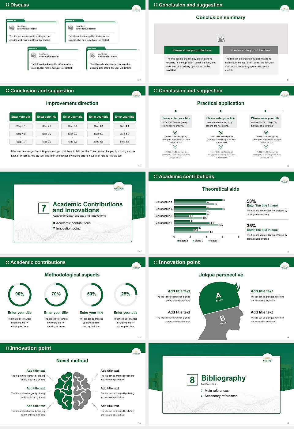 Wright State University-Main Campus Graduation Thesis Defense PPT Template16:9 ratio PPT effect preview image6