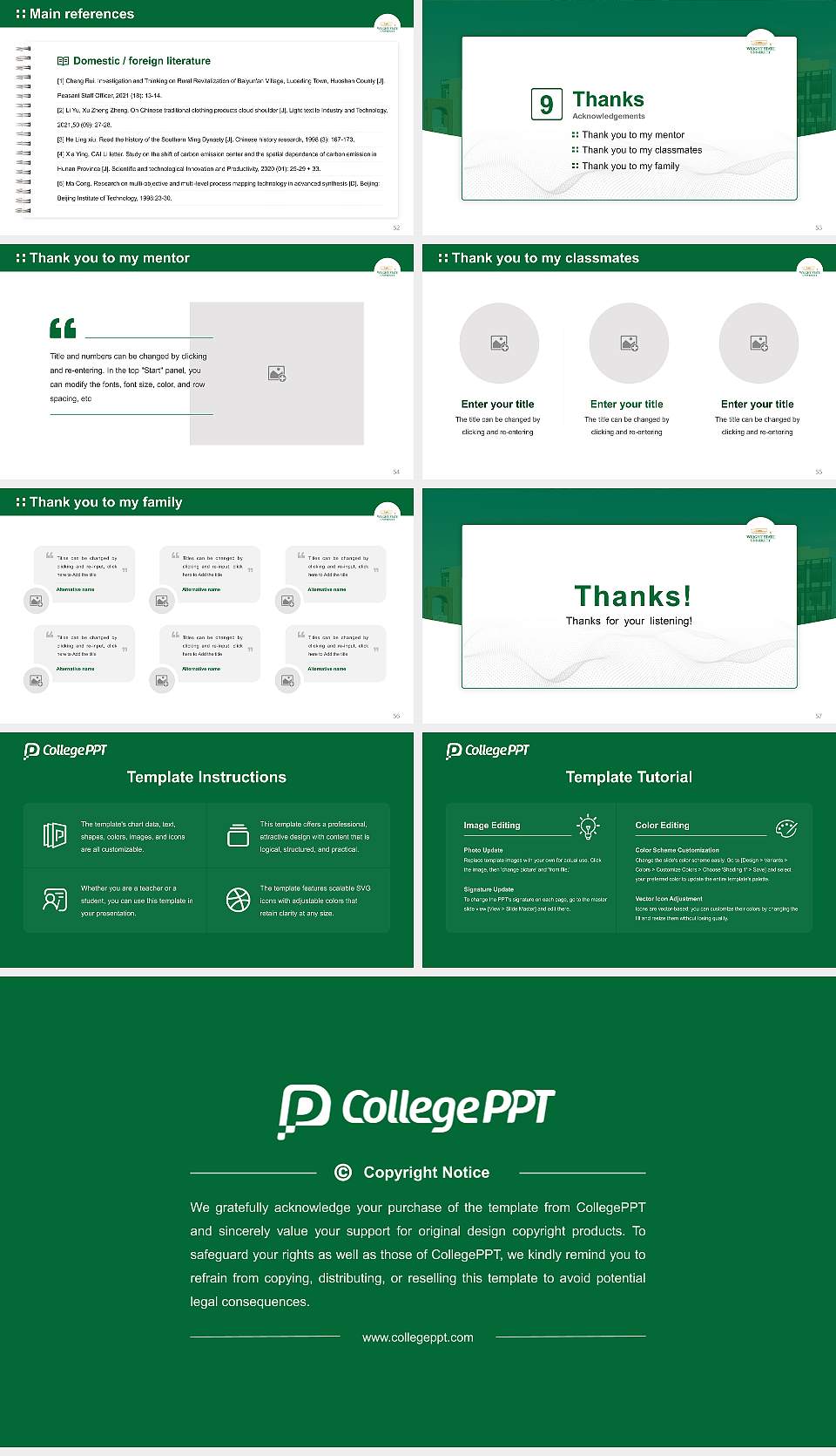 Wright State University-Main Campus Graduation Thesis Defense PPT Template16:9 ratio PPT effect preview image7