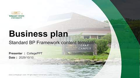 Wright State University–Lake Campus Competition/Entrepreneurship Contest PPT Template