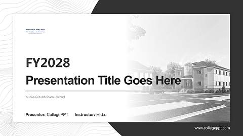 Yeshiva Gedolah Shaarei Shmuel Academic Presentation/Research Findings Report PPT Template