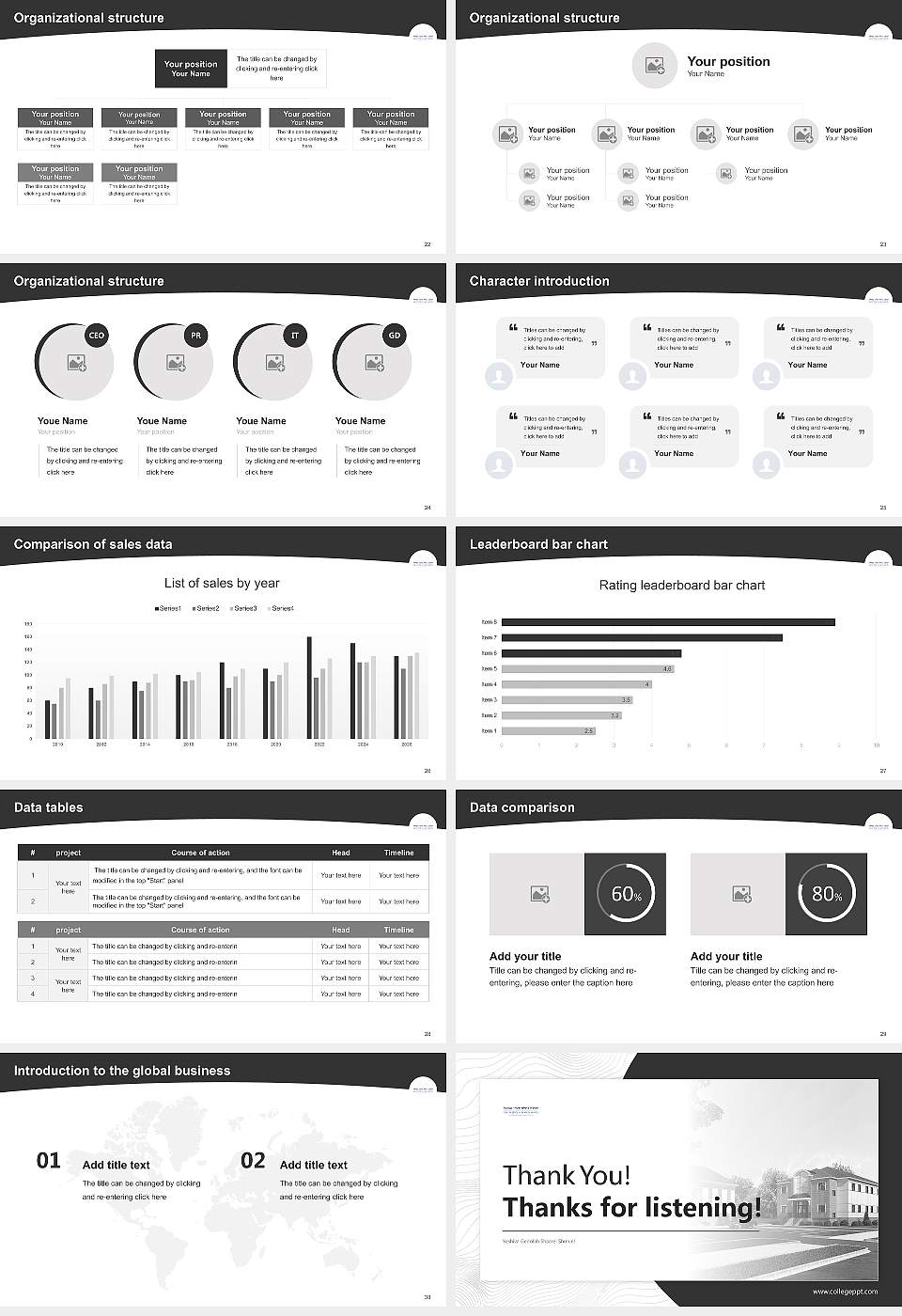 Yeshiva Gedolah Shaarei Shmuel Academic Presentation/Research Findings Report PPT Template16:9 ratio PPT effect preview image4