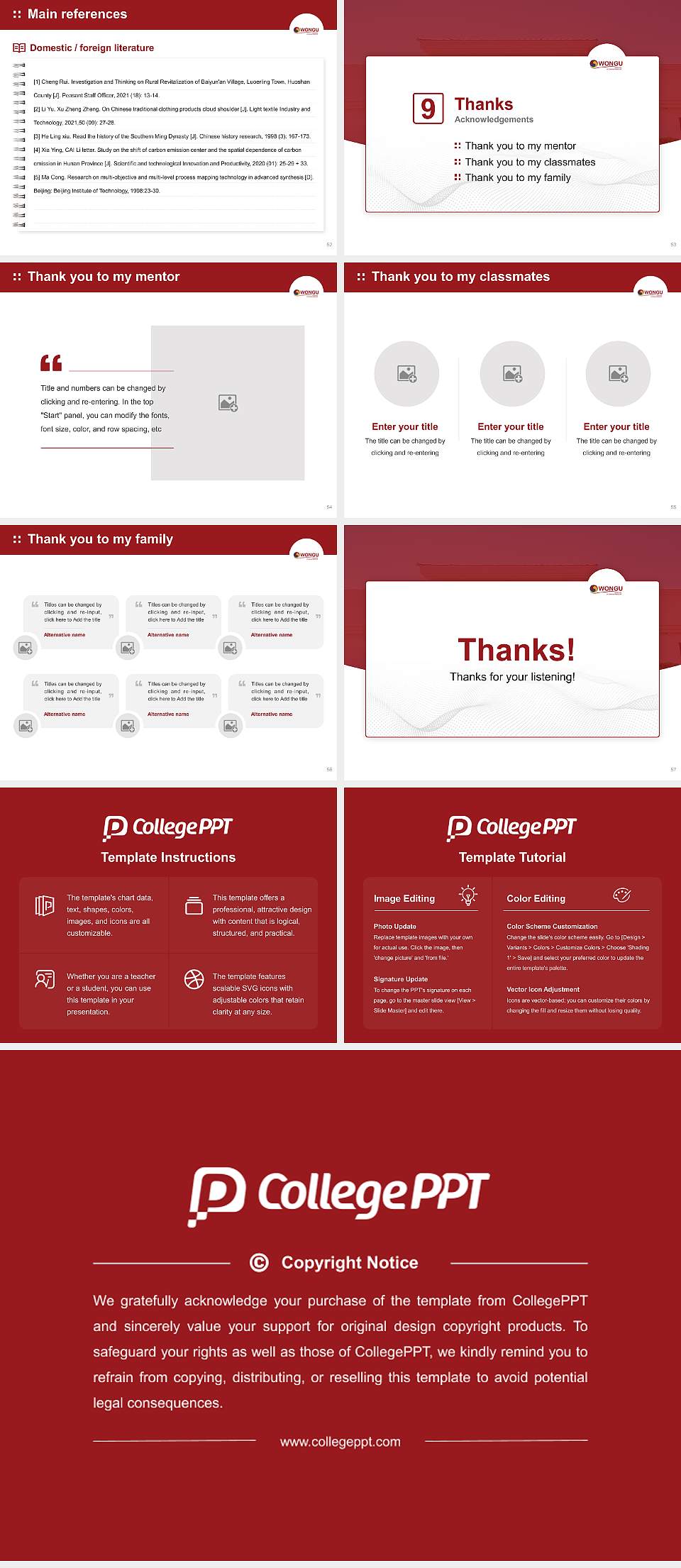 Wongu University of Oriental Medicine Graduation Thesis Defense PPT Template4:3 ratio PPT effect preview image7