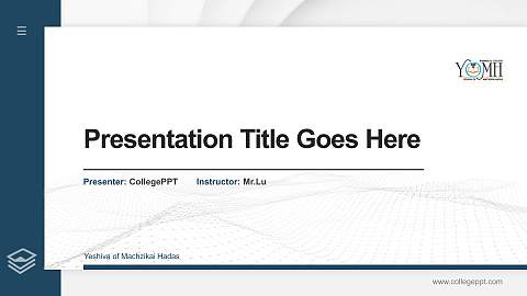 Yeshiva of Machzikai Hadas Thesis Proposal/Graduation Defense PPT Template