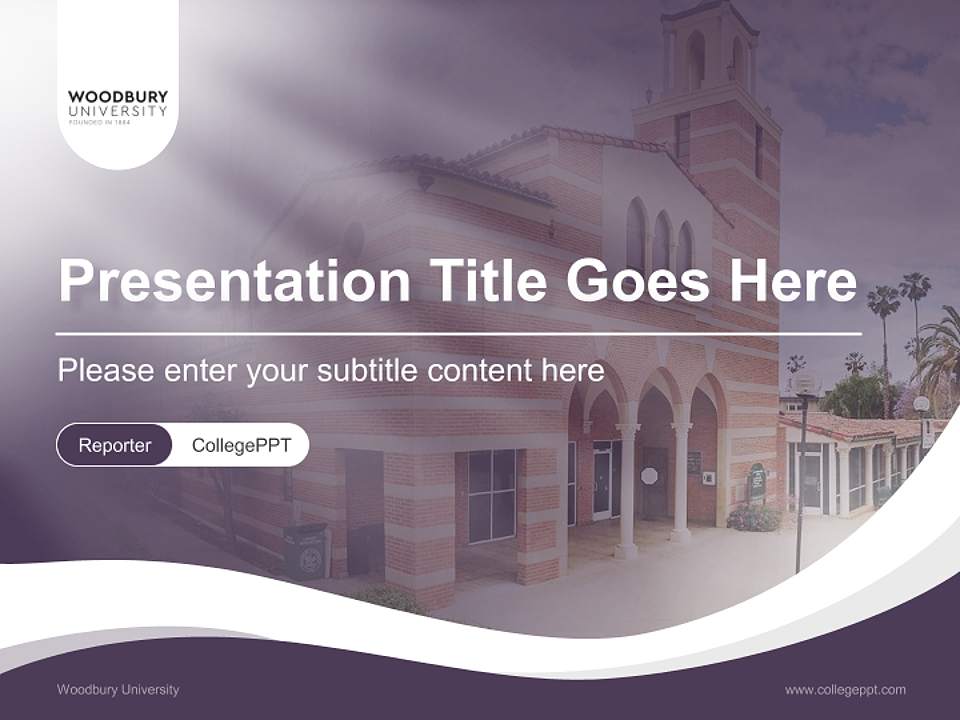 Woodbury University Lecture Sharing and Networking Event PPT Template4:3 ratio PPT effect preview image4