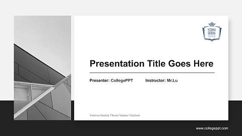 Yeshiva Gedola Tiferes Yaakov Yitzchok General Purpose PPT Template