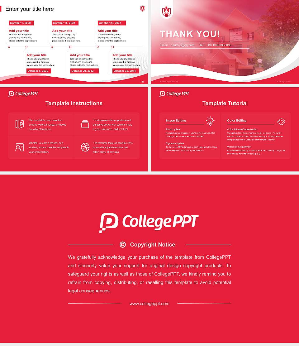 Western Oregon University Lecture Sharing and Networking Event PPT Template16:9 ratio PPT effect preview image4