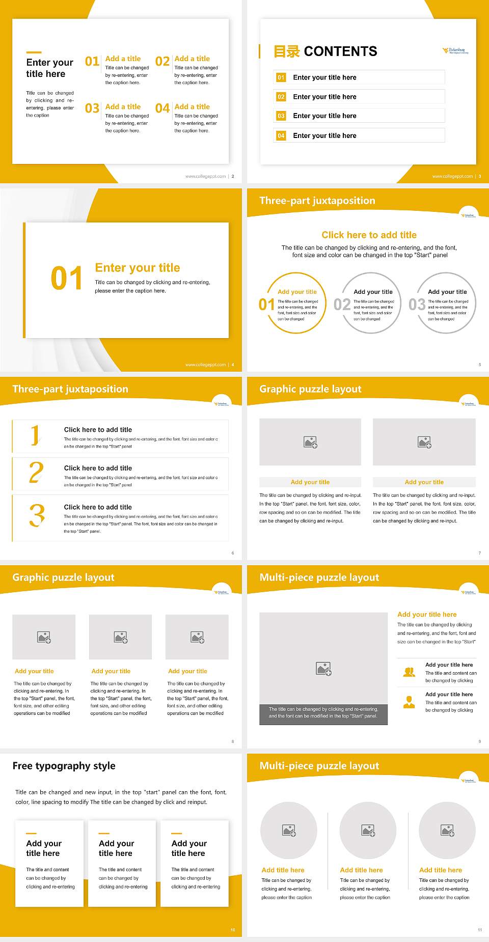 West Virginia University at Parkersburg Academic Presentation/Research Findings Report PPT Template4:3 ratio PPT effect preview image2