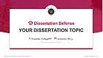 Willamette University Graduation Thesis Defense PPT Template