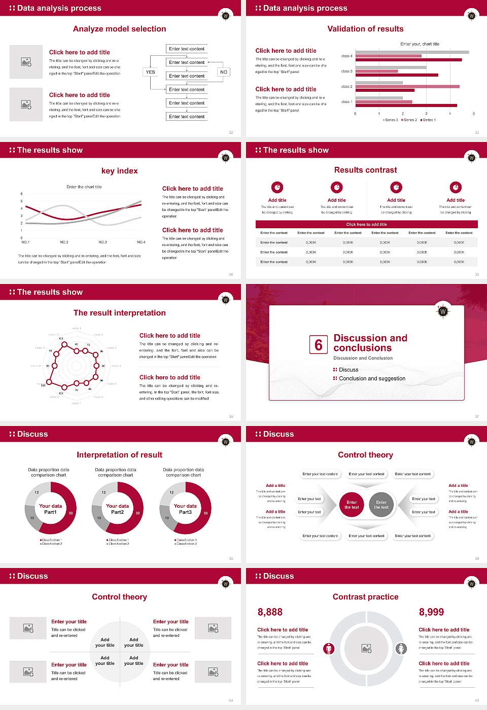 Willamette University Graduation Thesis Defense PPT Template16:9 ratio PPT effect preview image5