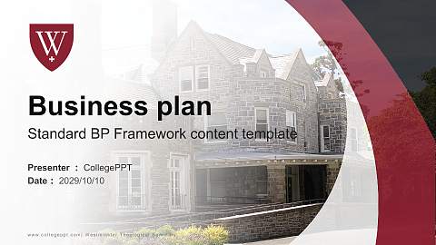 Westminster Theological Seminary Competition/Entrepreneurship Contest PPT Template