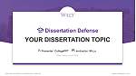 Wiley College Graduation Thesis Defense PPT Template