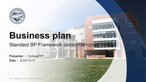 Wilkes University Competition/Entrepreneurship Contest PPT Template