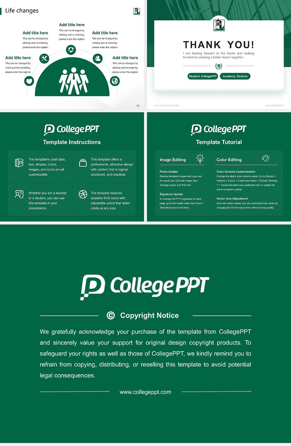 Wisconsin Lutheran College National Scholarship Defense PPT Template4:3 ratio PPT effect preview image4