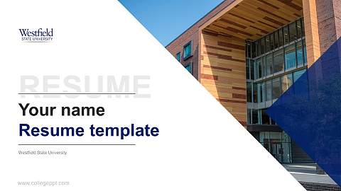 Westfield State University Resume PPT Template