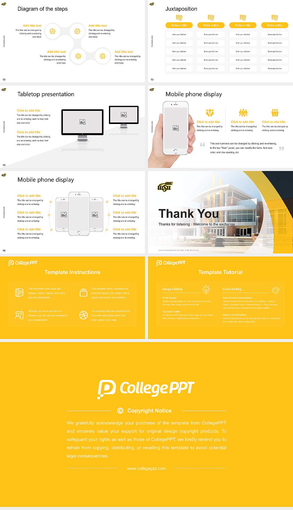 Wichita State University Competition/Entrepreneurship Contest PPT Template16:9 ratio PPT effect preview image9