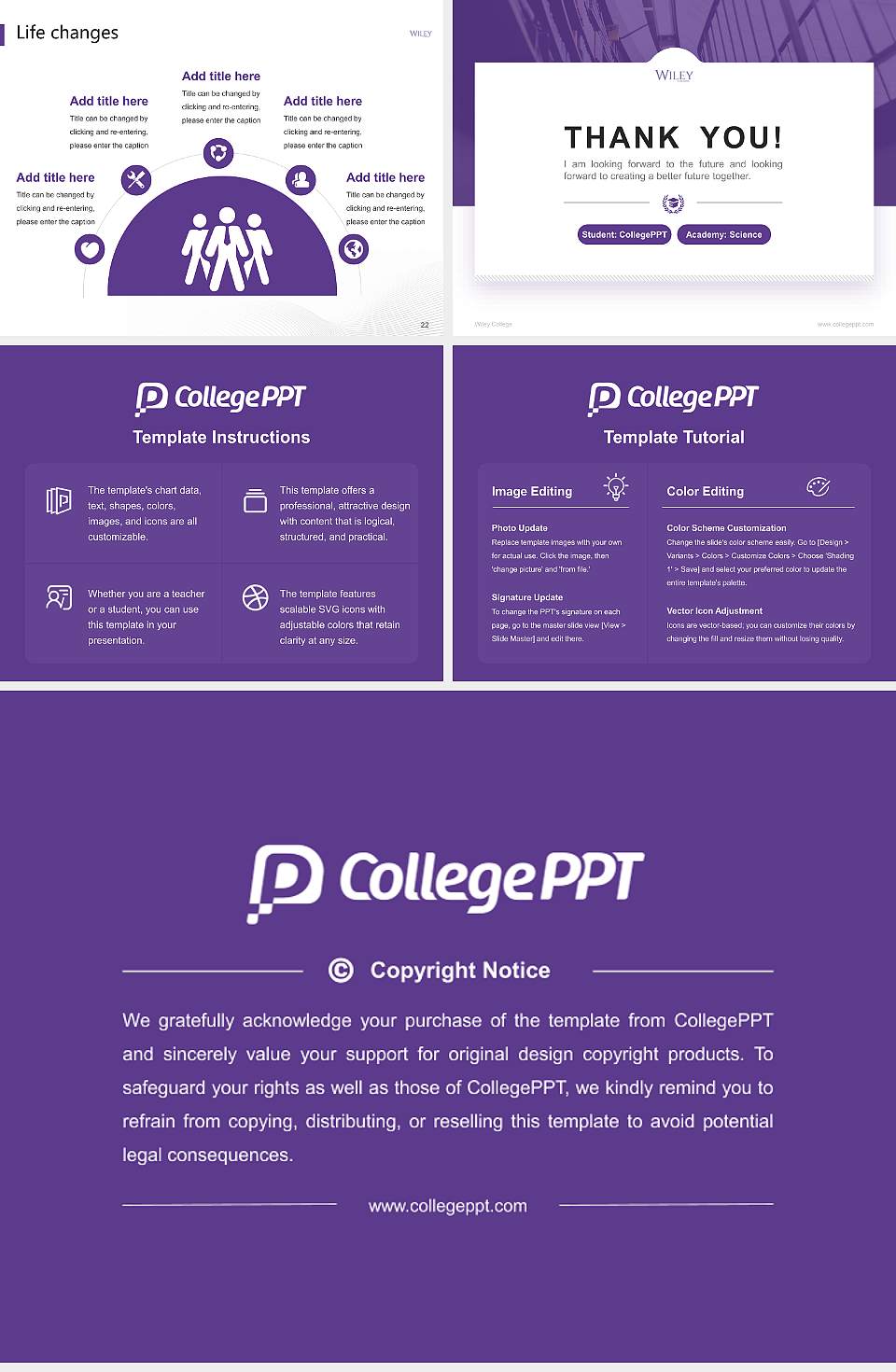 Wiley College National Scholarship Defense PPT Template4:3 ratio PPT effect preview image4