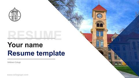 Whitman College Resume PPT Template