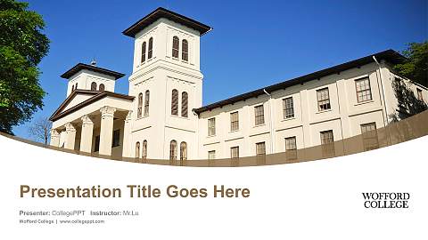 Wofford College Course/Courseware Creation PPT Template