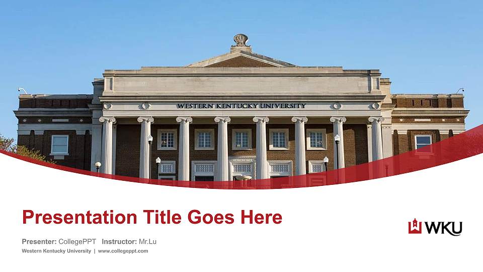Western Kentucky University Course/Courseware Creation PPT Template16:9 ratio PPT effect preview image