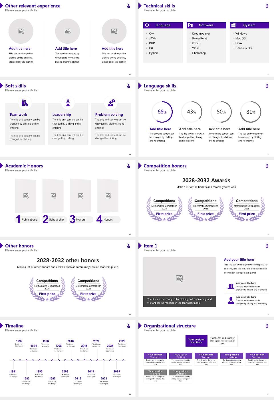 Winona State University Resume PPT Template16:9 ratio PPT effect preview image3