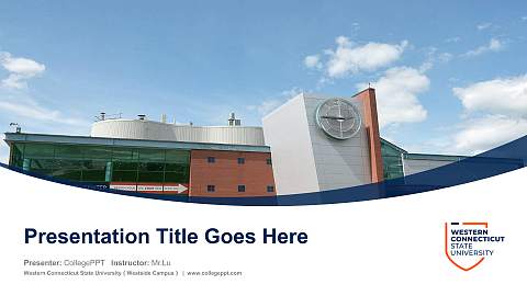 Western Connecticut State University（Westside Campus） Course/Courseware Creation PPT Template