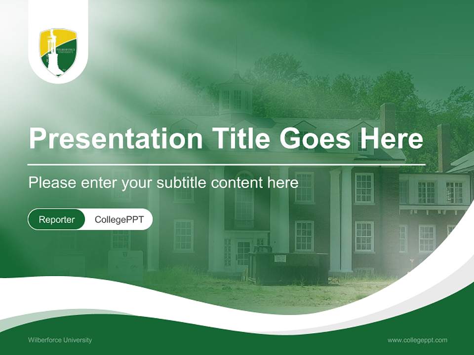 Wilberforce University Lecture Sharing and Networking Event PPT Template4:3 ratio PPT effect preview image4