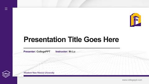 Western New Mexico University Thesis Proposal/Graduation Defense PPT Template