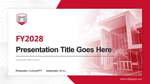 Winston-Salem State University Academic Presentation/Research Findings Report PPT Template