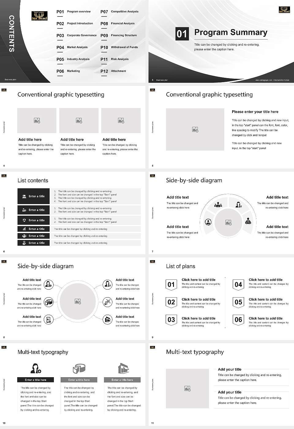 Rabbinical College Ohr Yisroel Competition/Entrepreneurship Contest PPT Template16:9 ratio PPT effect preview image2