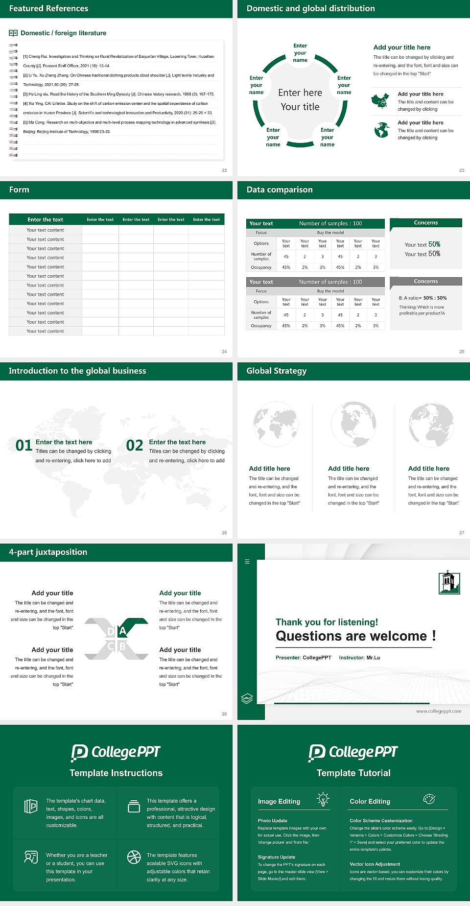 Wisconsin Lutheran College Thesis Proposal/Graduation Defense PPT Template4:3 ratio PPT effect preview image4