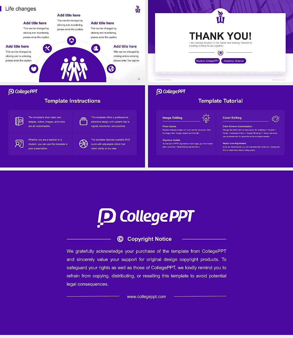 Winona State University National Scholarship Defense PPT Template16:9 ratio PPT effect preview image4